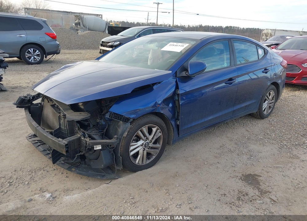 2019 HYUNDAI ELANTRA SEL VIN: 5NPD84LF4KH404605
