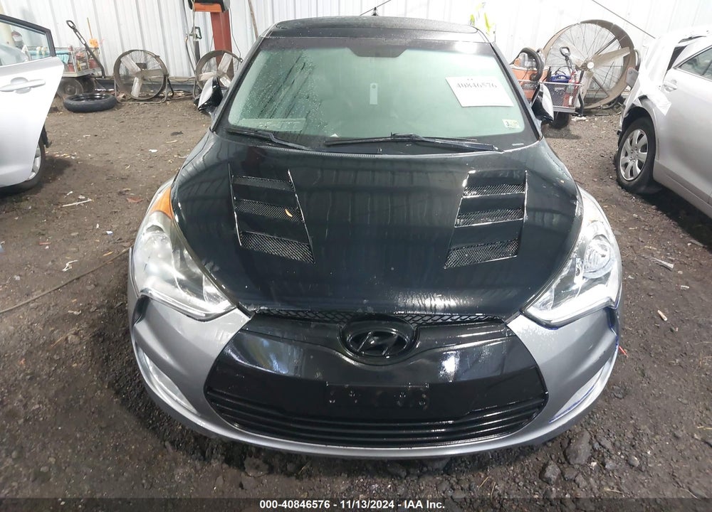 2012 HYUNDAI VELOSTER BASE W/GRAY VIN: KMHTC6AD0CU020783