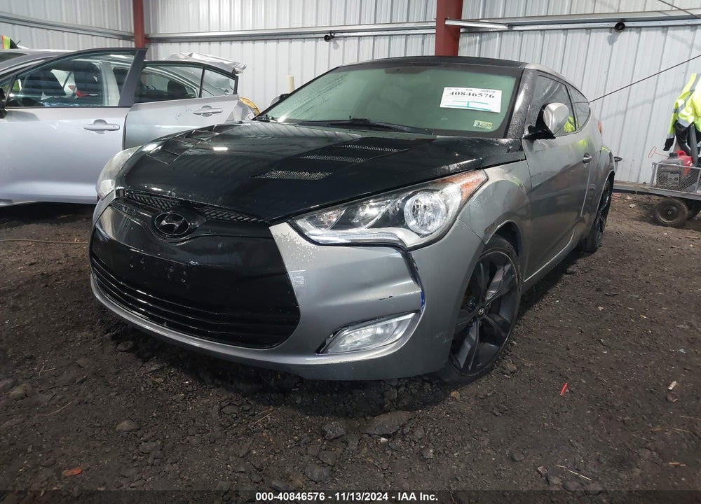 2012 HYUNDAI VELOSTER BASE W/GRAY VIN: KMHTC6AD0CU020783