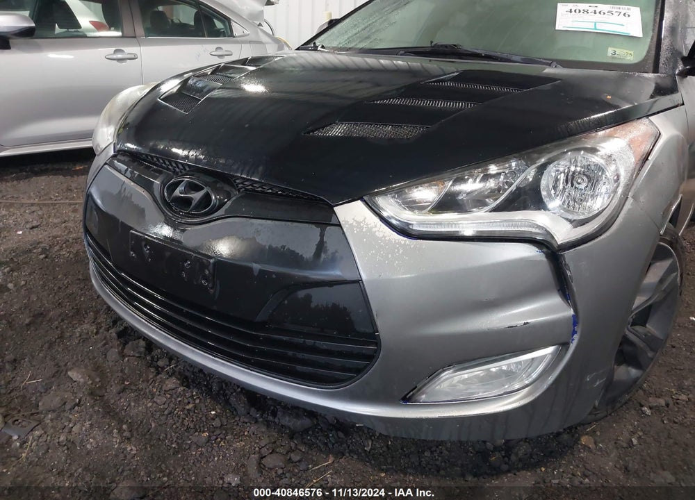 2012 HYUNDAI VELOSTER BASE W/GRAY VIN: KMHTC6AD0CU020783