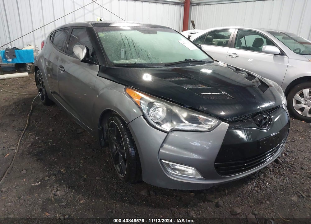 2012 HYUNDAI VELOSTER BASE W/GRAY VIN: KMHTC6AD0CU020783