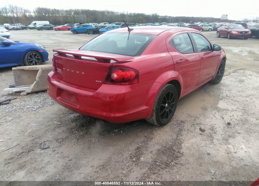 2012 DODGE AVENGER SXT PLUS VIN: 1C3CDZEG3CN329668