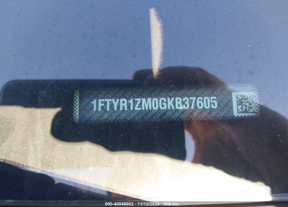 2016 FORD TRANSIT-250 VIN: 1FTYR1ZM0GKB37605
