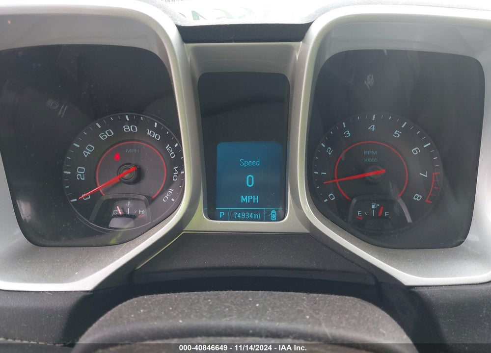 2014 CHEVROLET CAMARO 2LS VIN: 2G1FA1E34E9133902