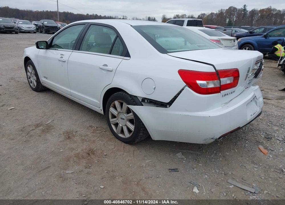 2007 LINCOLN MKZ VIN: 3LNHM28T87R627049