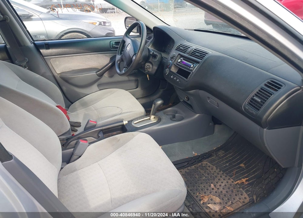 2001 HONDA CIVIC DX VIN: 1HGES16201L022581