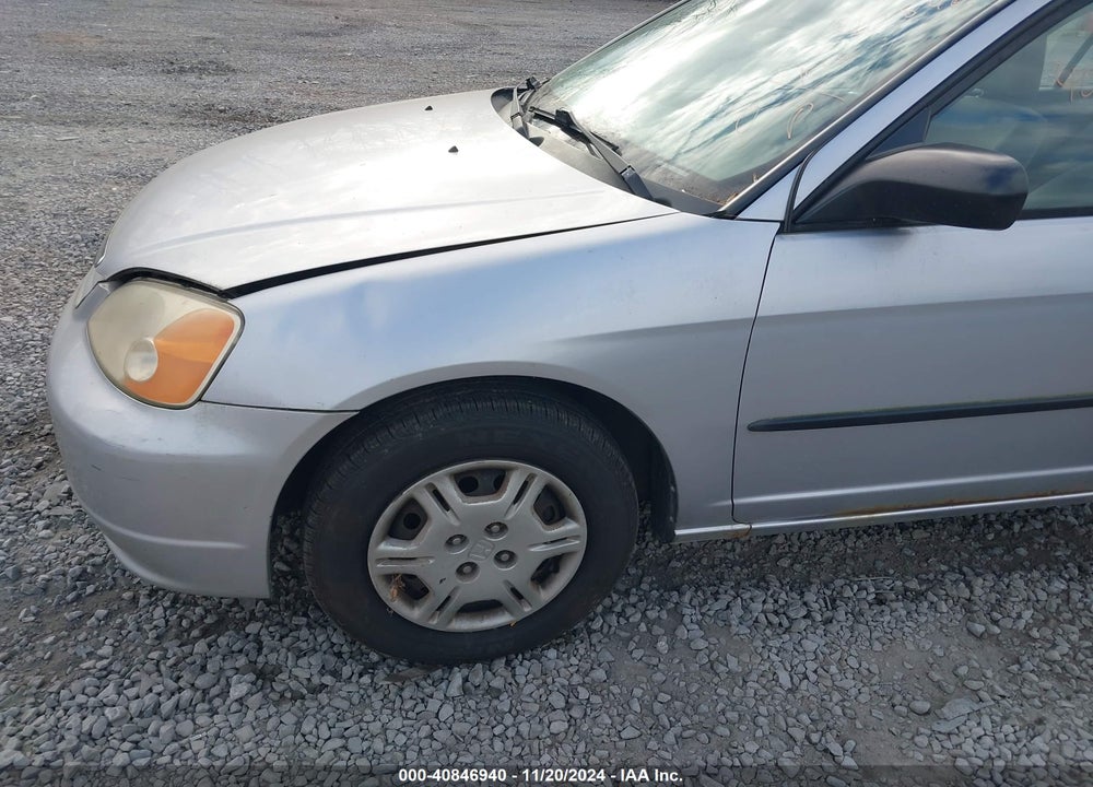 2001 HONDA CIVIC DX VIN: 1HGES16201L022581