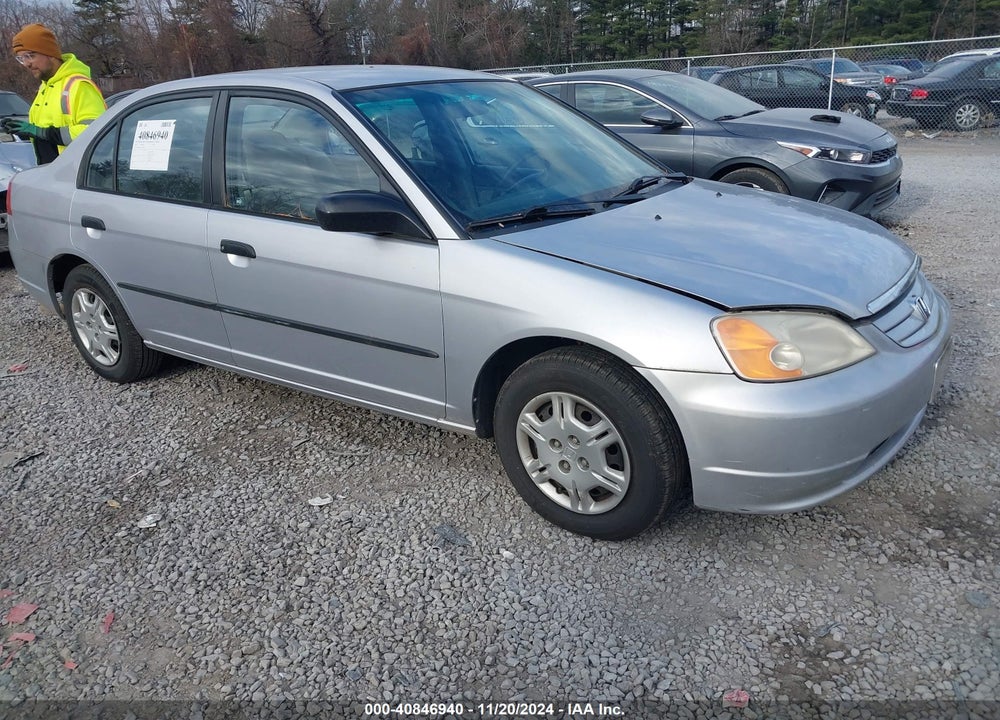 2001 HONDA CIVIC DX VIN: 1HGES16201L022581