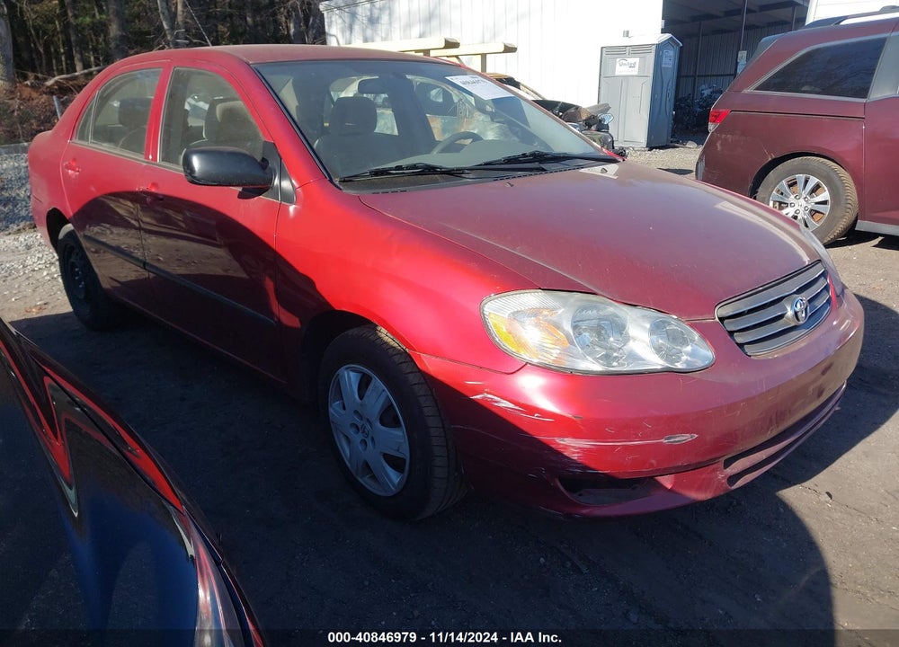 2003 TOYOTA COROLLA CE VIN: 2T1BR32E93C164558