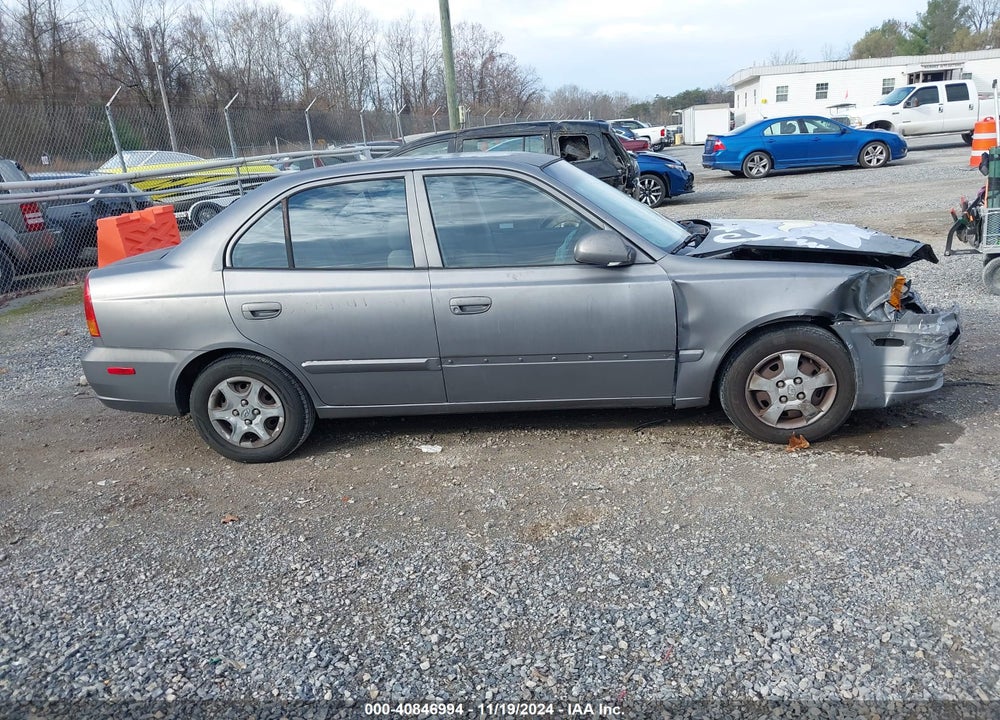 2004 HYUNDAI ACCENT GL VIN: KMHCG45C94U541805