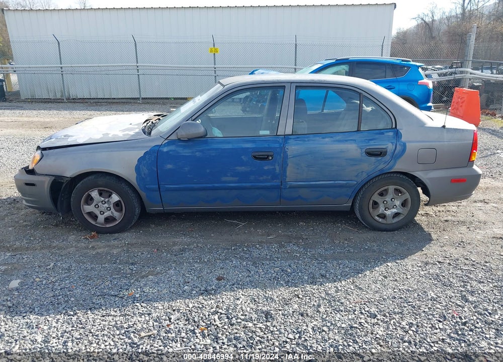 2004 HYUNDAI ACCENT GL VIN: KMHCG45C94U541805