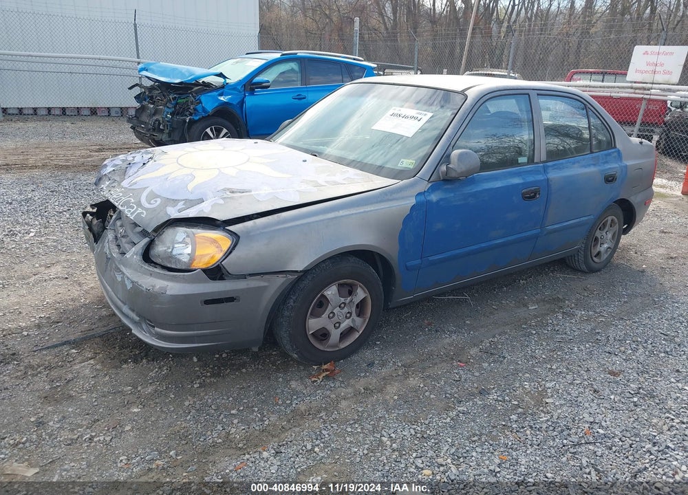 2004 HYUNDAI ACCENT GL VIN: KMHCG45C94U541805