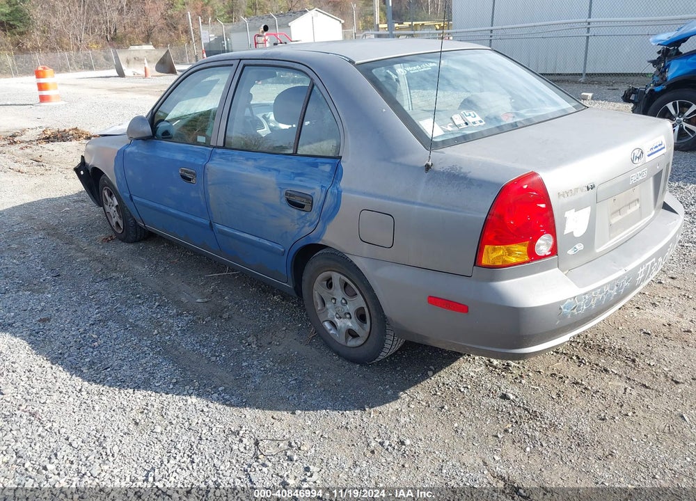 2004 HYUNDAI ACCENT GL VIN: KMHCG45C94U541805