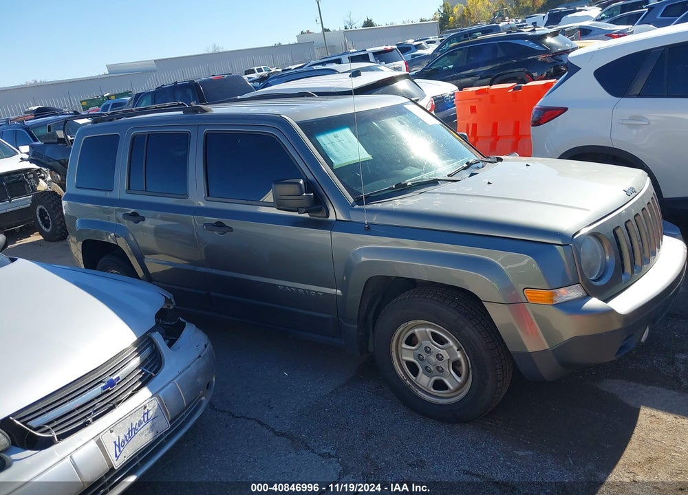 2013 JEEP PATRIOT SPORT VIN: 1C4NJPBB6DD255437