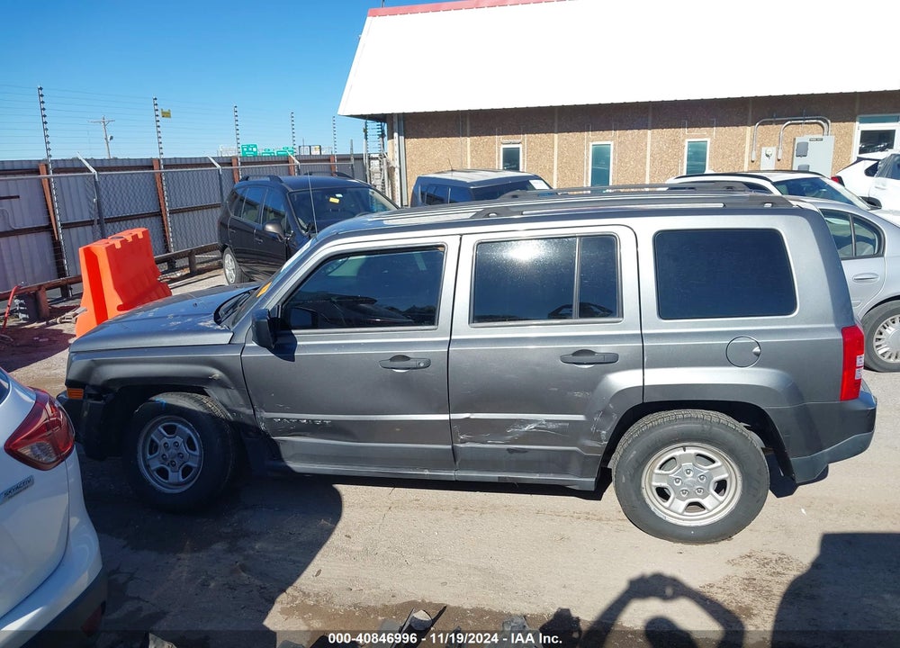 2013 JEEP PATRIOT SPORT VIN: 1C4NJPBB6DD255437