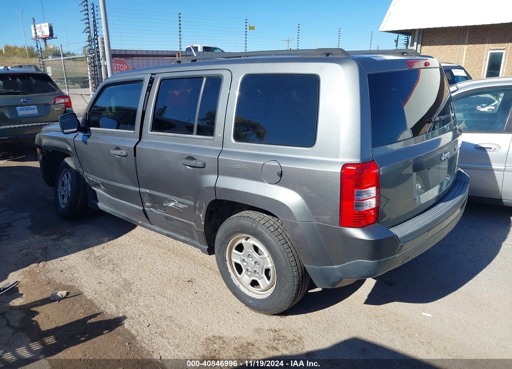 2013 JEEP PATRIOT SPORT VIN: 1C4NJPBB6DD255437