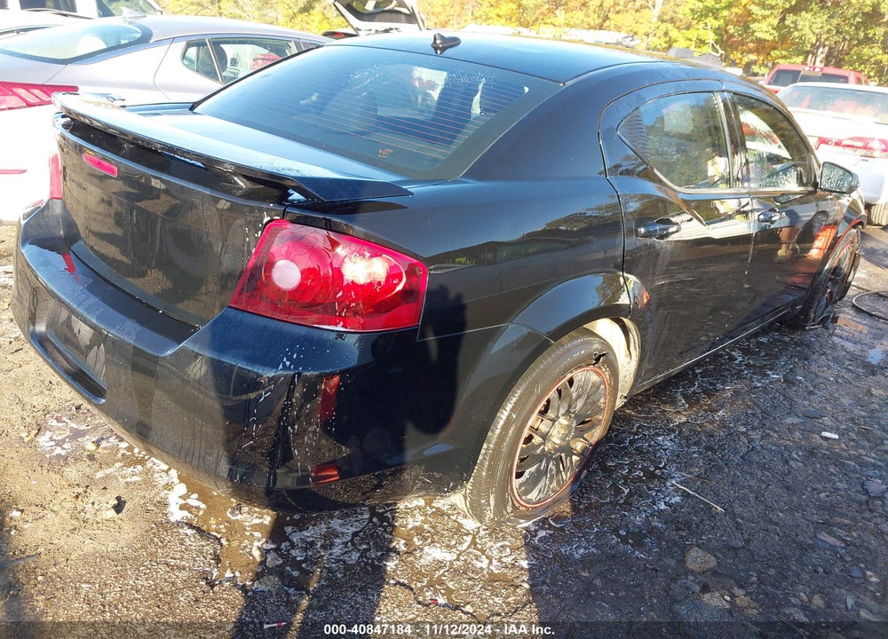 2013 DODGE AVENGER SXT VIN: 1C3CDZCG1DN596649