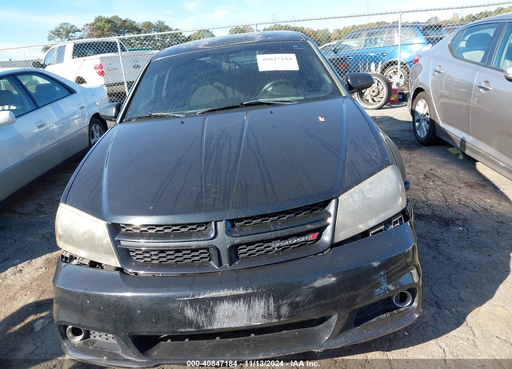 2013 DODGE AVENGER SXT VIN: 1C3CDZCG1DN596649