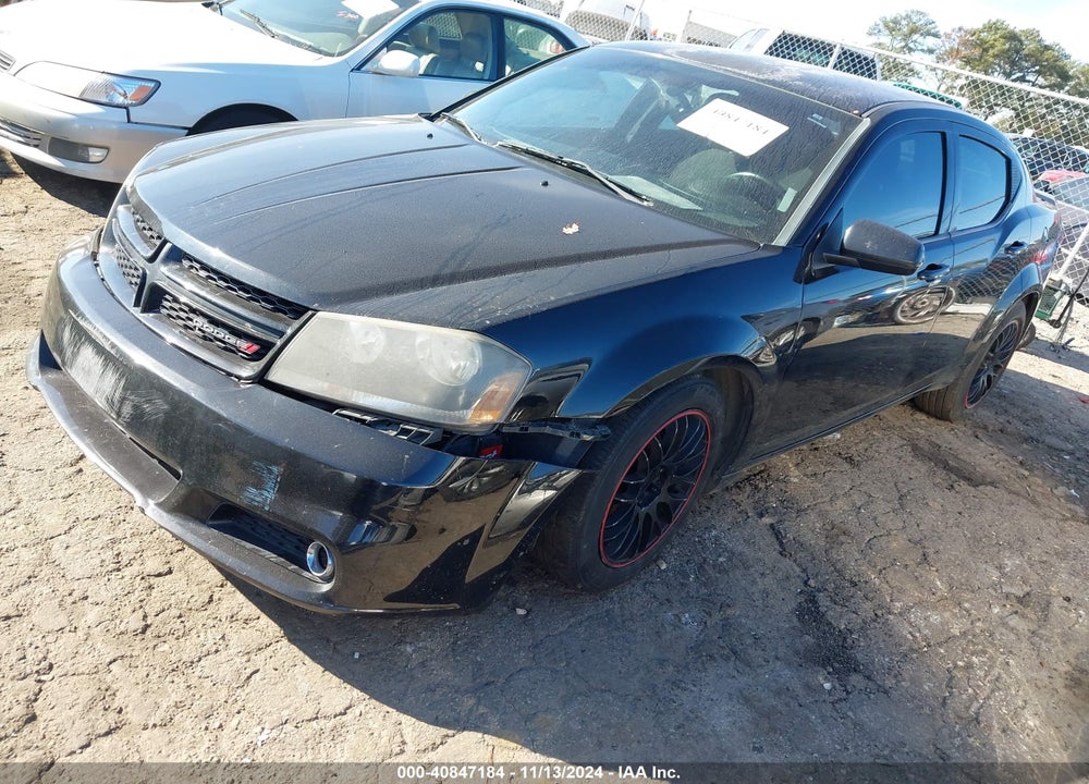 2013 DODGE AVENGER SXT VIN: 1C3CDZCG1DN596649