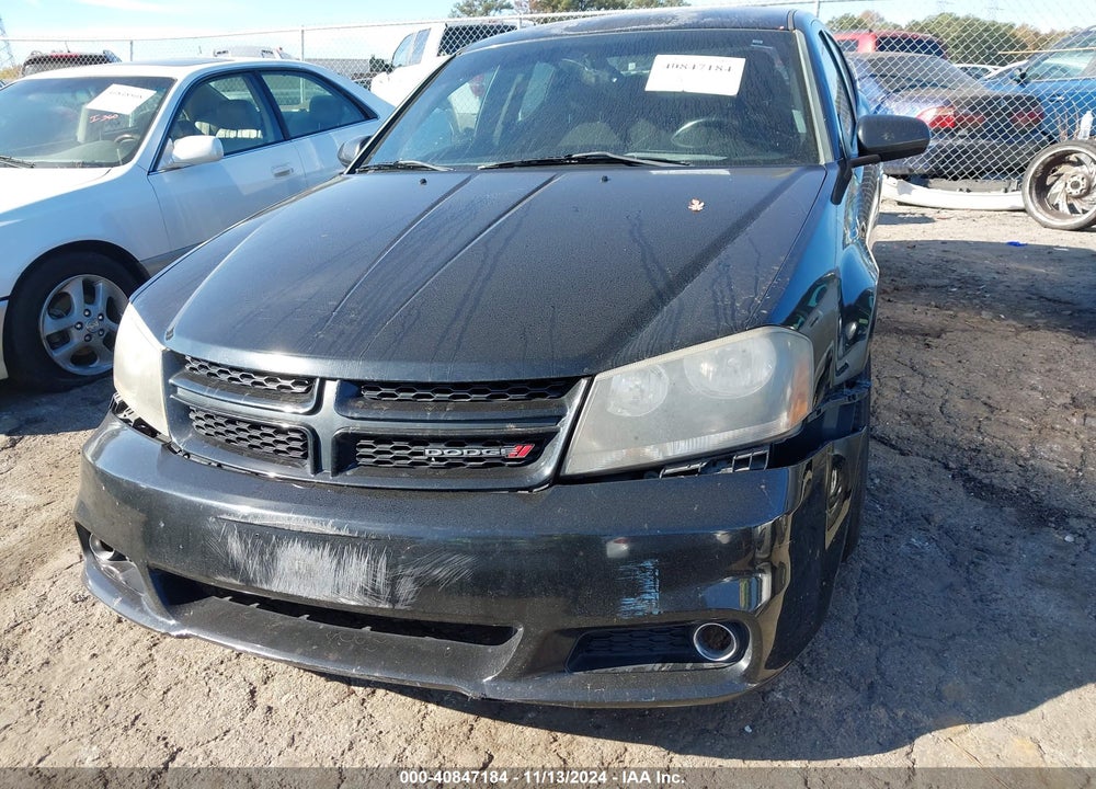 2013 DODGE AVENGER SXT VIN: 1C3CDZCG1DN596649