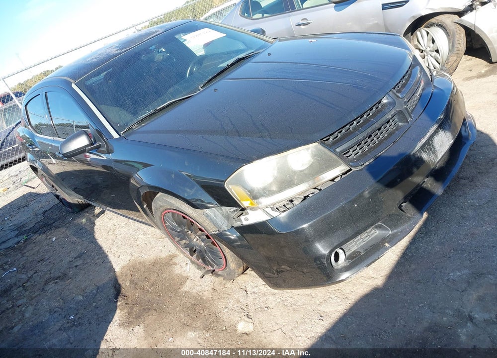 2013 DODGE AVENGER SXT VIN: 1C3CDZCG1DN596649