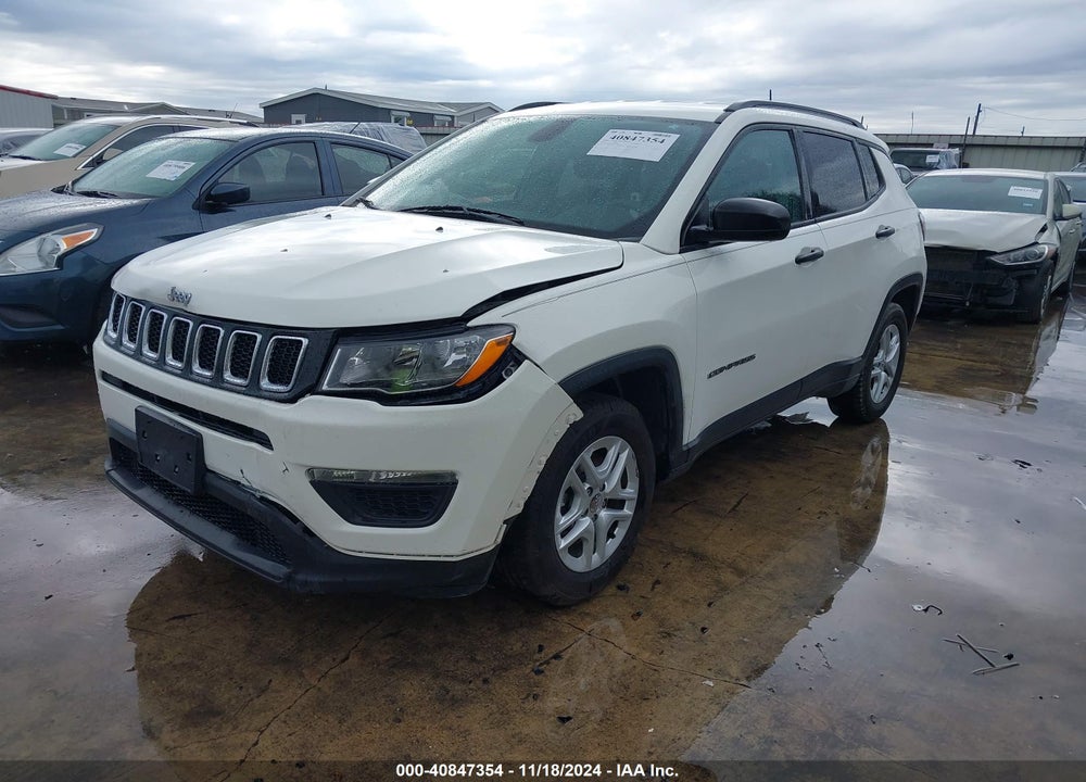 2018 JEEP COMPASS SPORT FWD VIN: 3C4NJCAB8JT438936