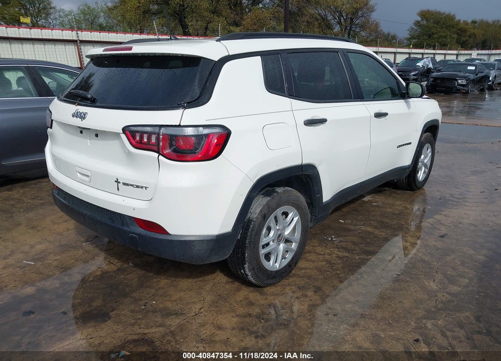 2018 JEEP COMPASS SPORT FWD VIN: 3C4NJCAB8JT438936
