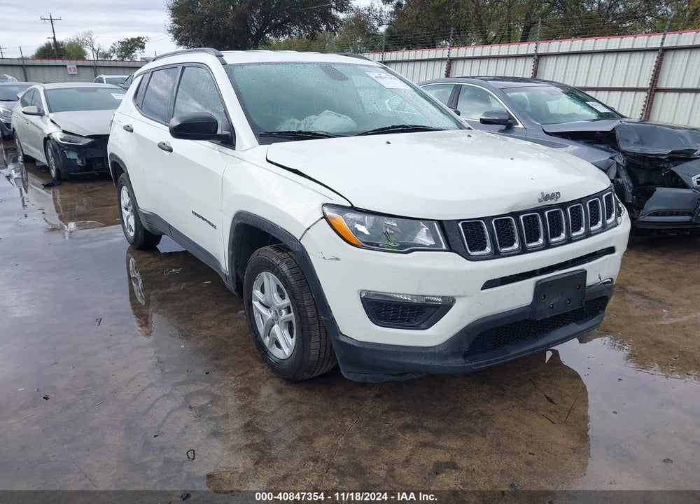 2018 JEEP COMPASS SPORT FWD VIN: 3C4NJCAB8JT438936