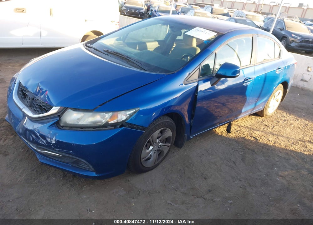 2013 HONDA CIVIC LX VIN: 19XFB2F58DE236461