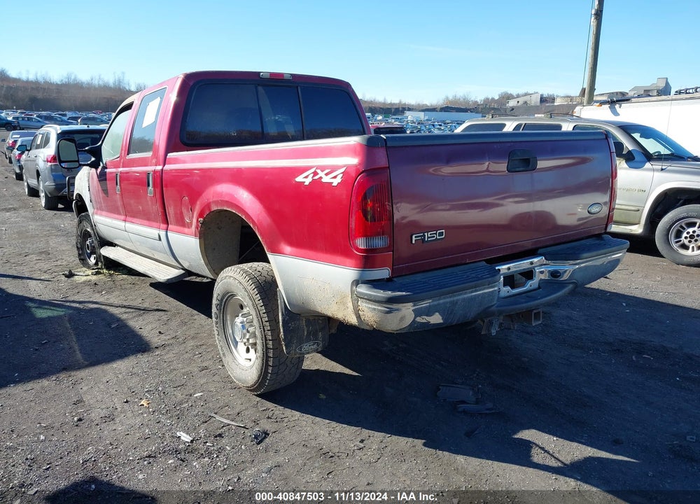 2003 FORD F-250 VIN: 1FTNW21L63EA84812