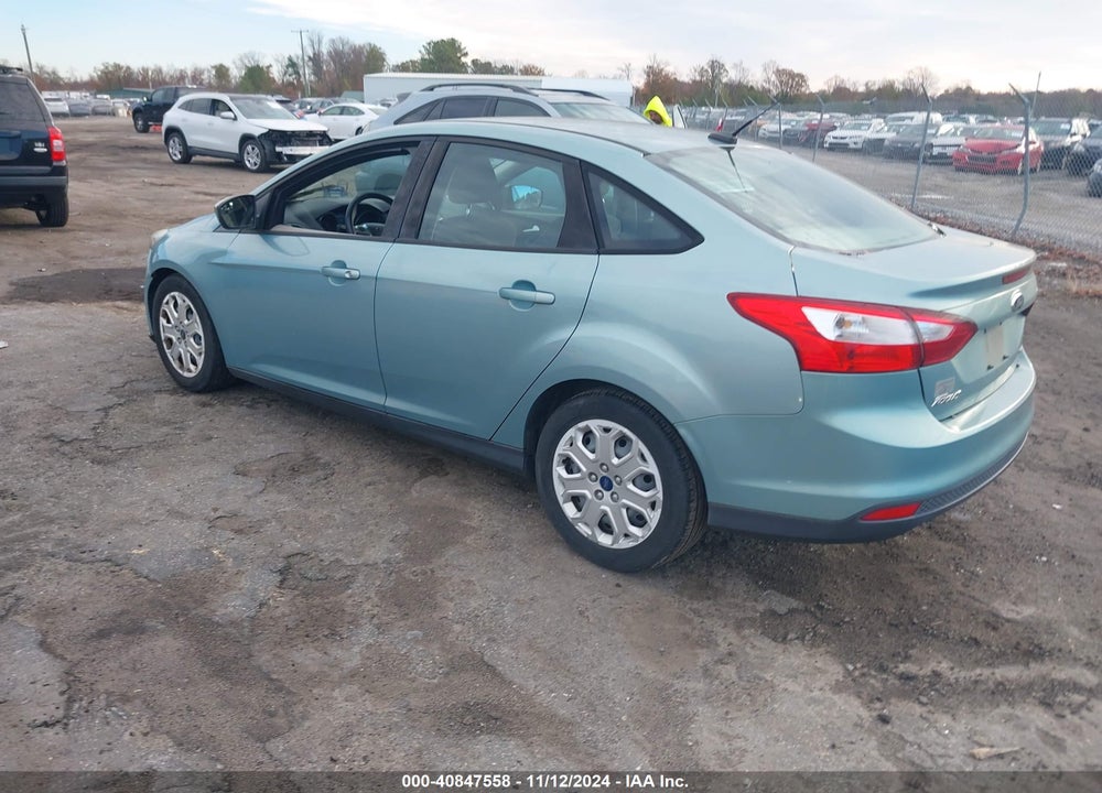 2012 FORD FOCUS SE VIN: 1FAHP3F2XCL346431