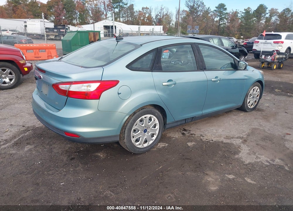 2012 FORD FOCUS SE VIN: 1FAHP3F2XCL346431
