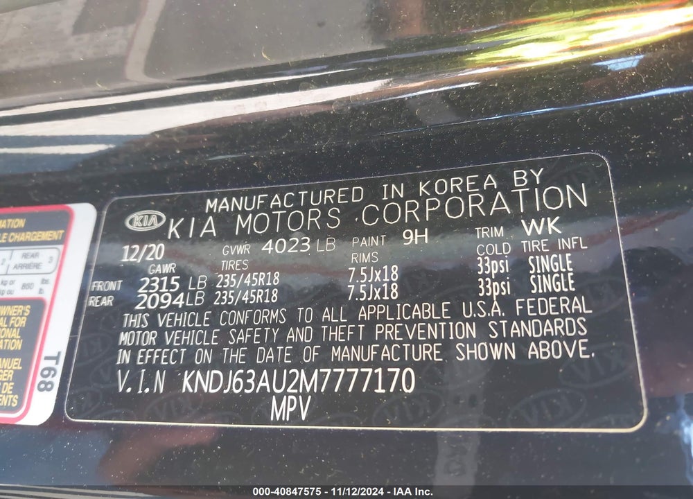 2021 KIA SOUL GT LINE VIN: KNDJ63AU2M7777170