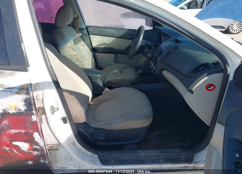 2010 KIA FORTE EX VIN: KNAFU4A27A5836198