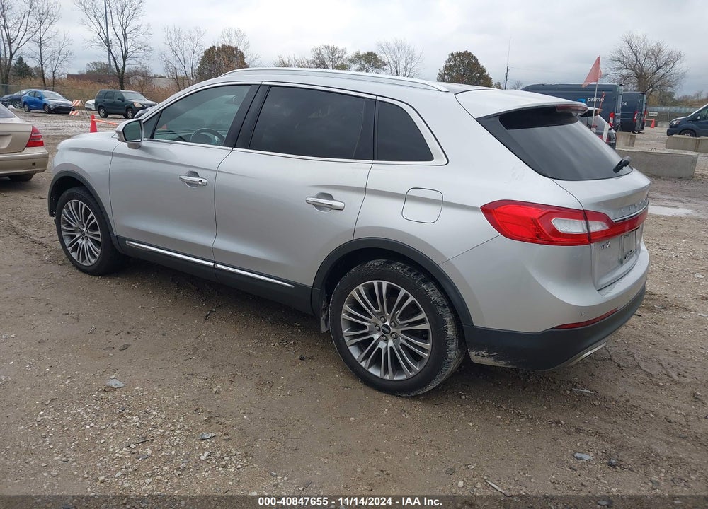 2016 LINCOLN MKX RESERVE VIN: 2LMTJ6LR7GBL53593