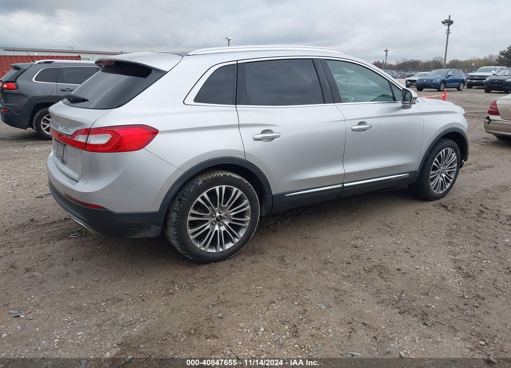 2016 LINCOLN MKX RESERVE VIN: 2LMTJ6LR7GBL53593