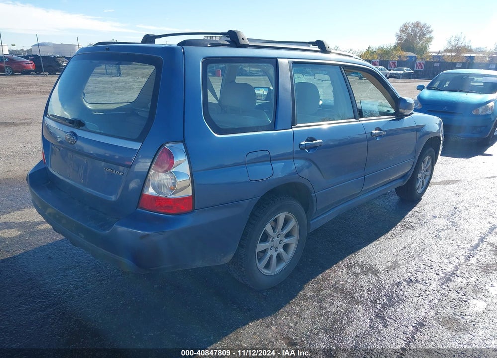 2007 SUBARU FORESTER 2.5X VIN: JF1SG65687H715209