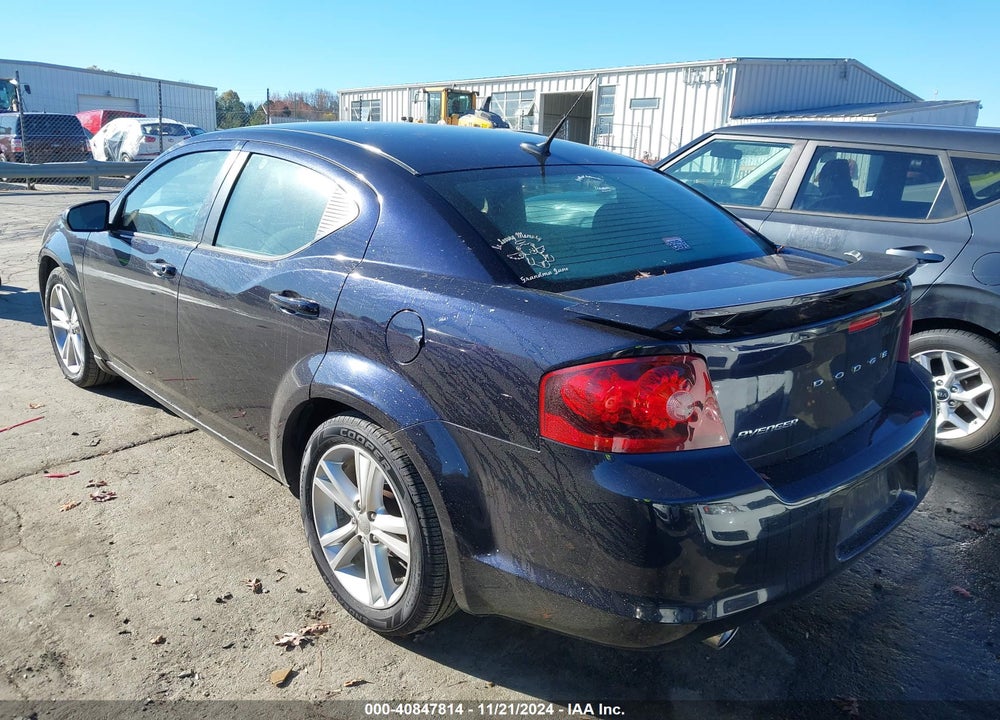 2011 DODGE AVENGER MAINSTREET VIN: 1B3BD1FG1BN510811