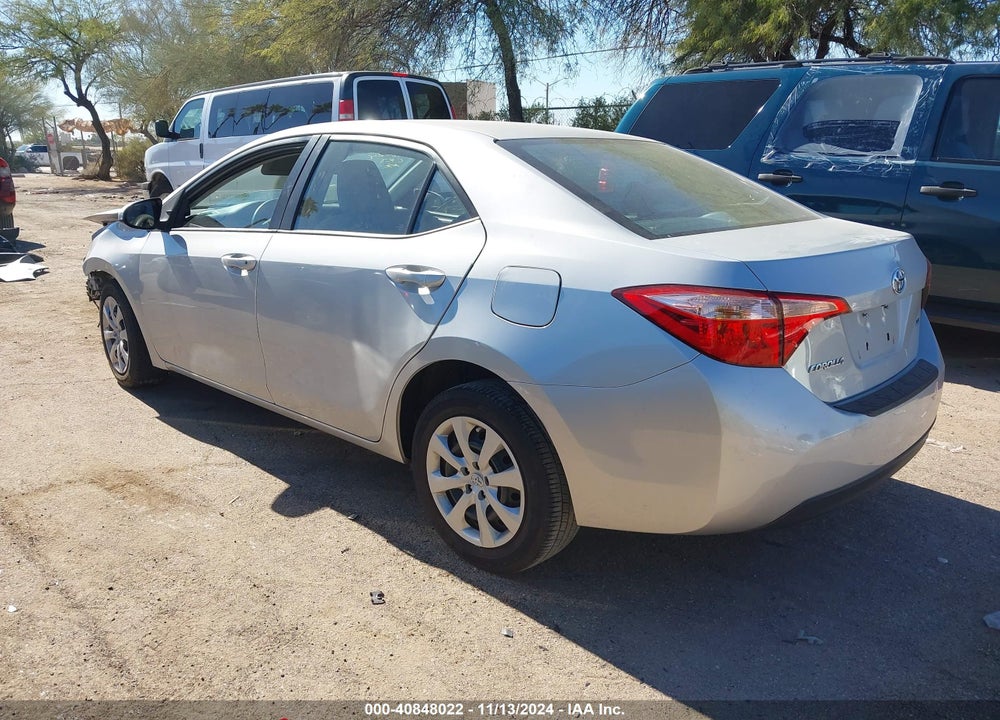 2017 TOYOTA COROLLA LE VIN: 2T1BURHE2HC807865