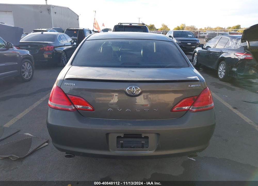 2006 TOYOTA AVALON LIMITED VIN: 4T1BK36B06U143590