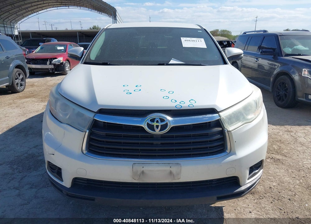 2016 TOYOTA HIGHLANDER LE V6 VIN: 5TDZKRFH2GS177062