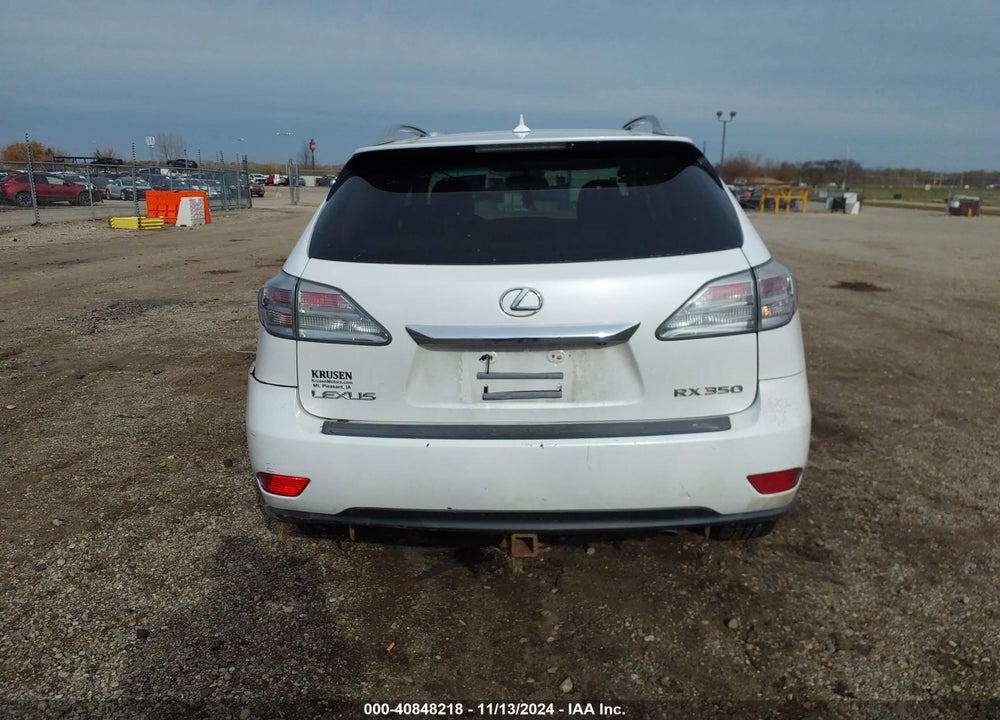 2010 LEXUS RX 350 VIN: 2T2BK1BA6AC071205