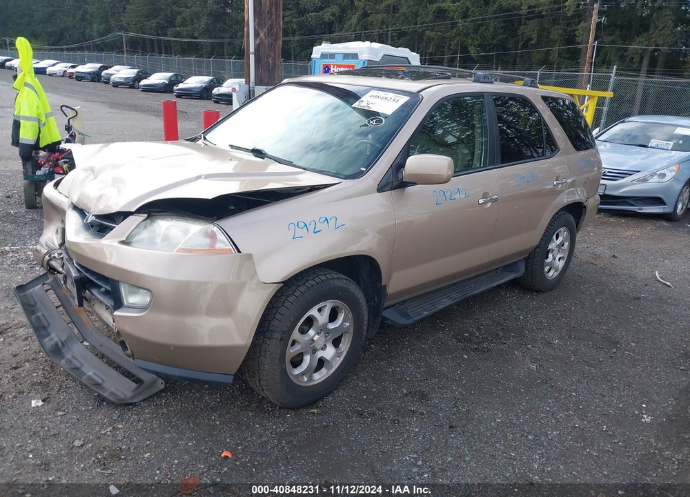 2002 ACURA MDX VIN: 2HNYD18832H531077