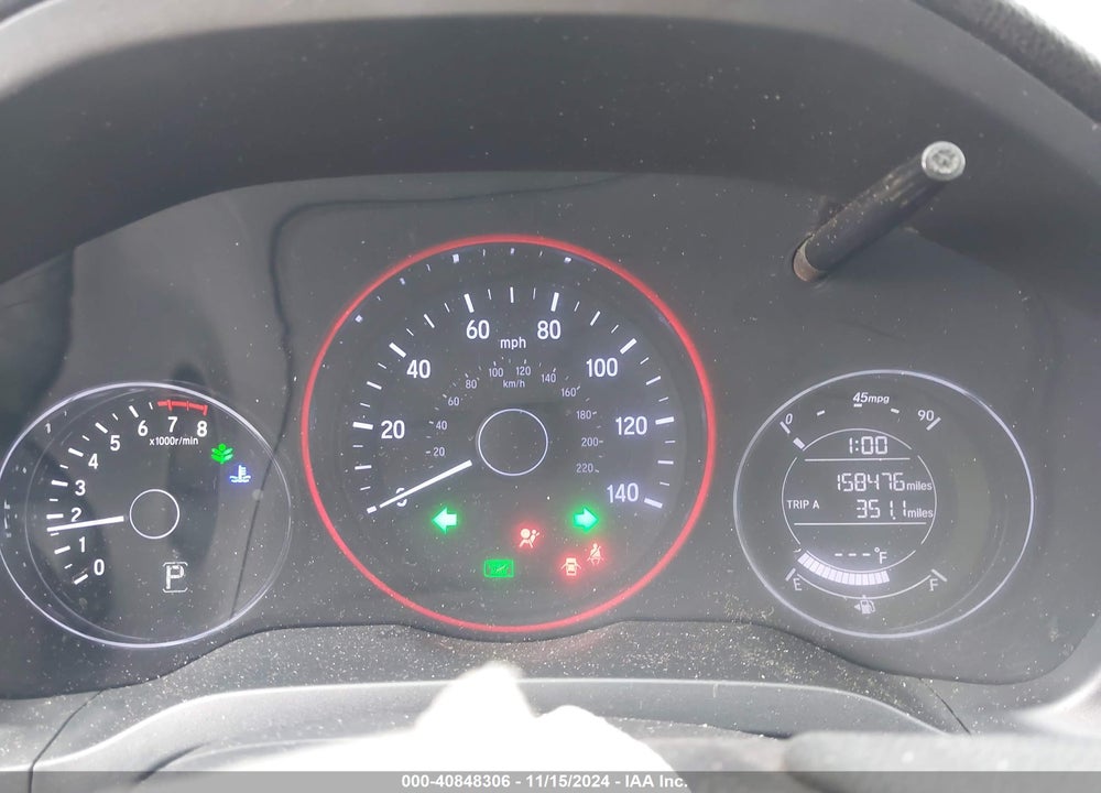 2019 HONDA HR-V LX VIN: 3CZRU5H37KM703001