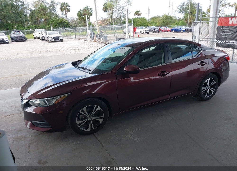 2021 NISSAN SENTRA SV XTRONIC CVT VIN: 3N1AB8CV7MY237295