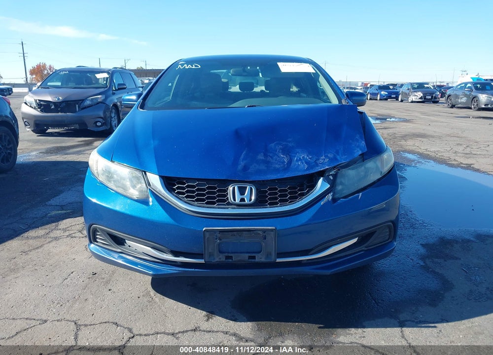 2014 HONDA CIVIC LX VIN: 19XFB2F51EE267083