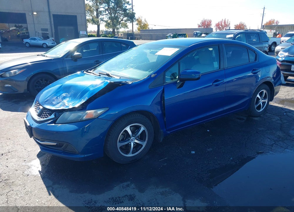2014 HONDA CIVIC LX VIN: 19XFB2F51EE267083