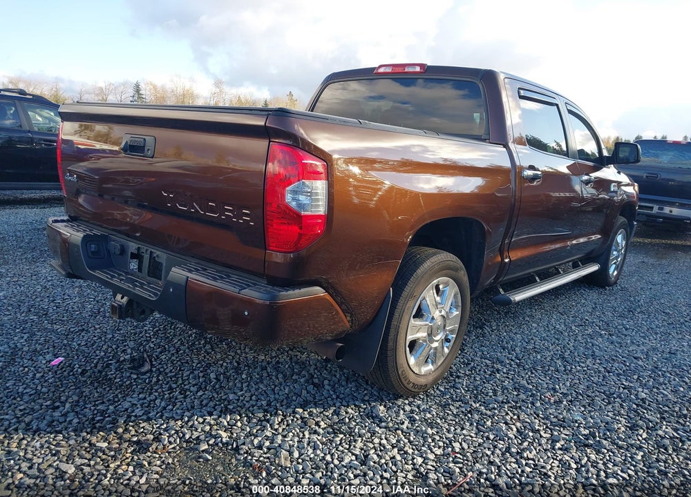 2016 TOYOTA TUNDRA PLATINUM 5.7L V8 VIN: 5TFAY5F15GX577022