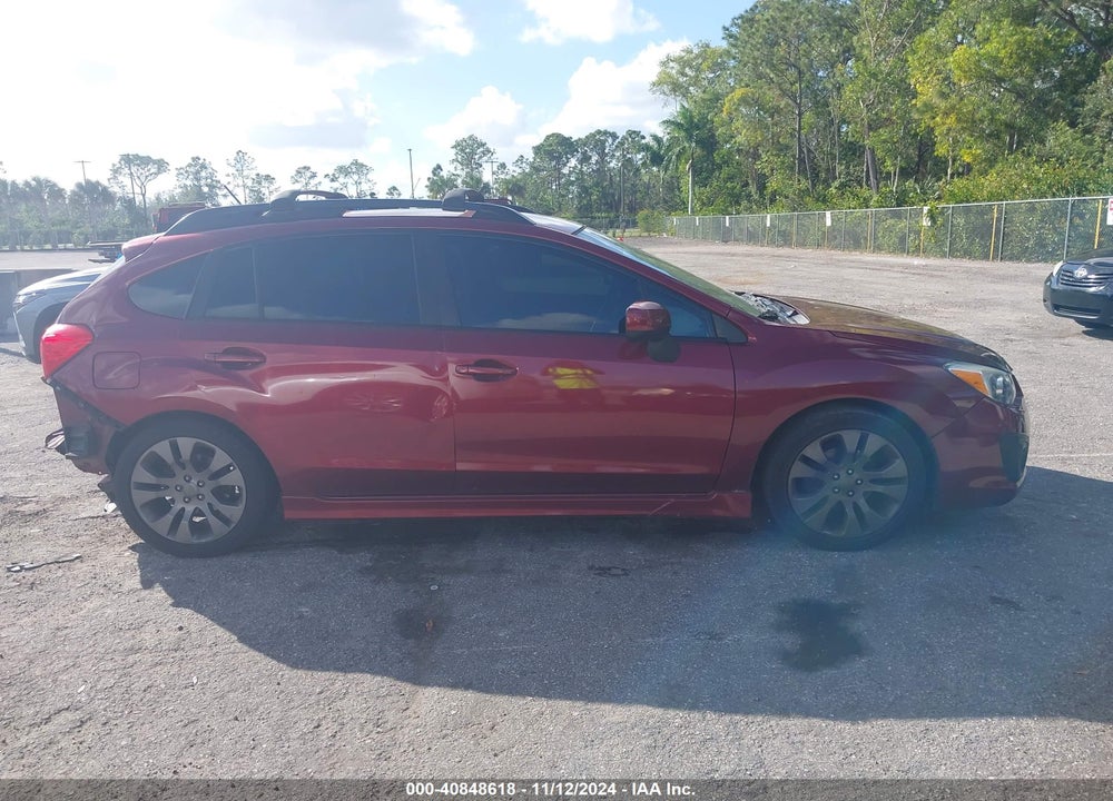 2012 SUBARU IMPREZA 2.0I SPORT PREMIUM VIN: JF1GPAL6XCH241592