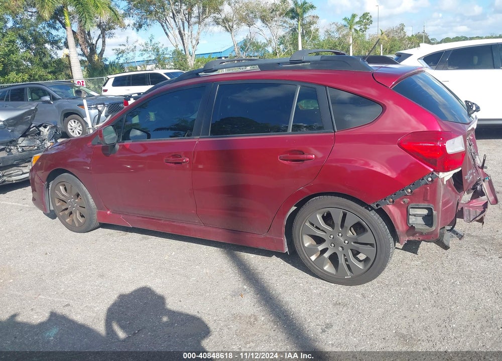 2012 SUBARU IMPREZA 2.0I SPORT PREMIUM VIN: JF1GPAL6XCH241592